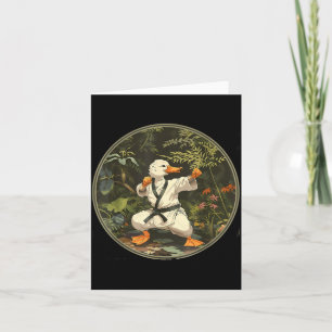 Carte Taekwondo Canard Forêt Judo Canard Canard Amoureux