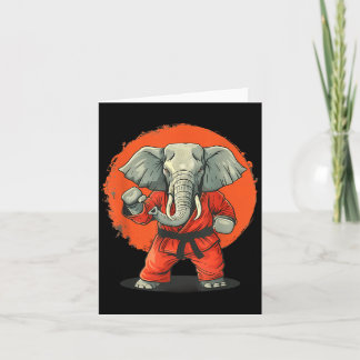 Carte Taekwondo Éléphant Kickboxing Animall Jiu-Jitsu