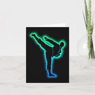 Carte Taekwondo Martial Arts Papa Hommes Garçons Karate
