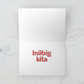 Carte Tagalog - Je t'aime (Intérieur)