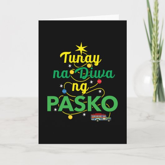 Carte Tagalog Philippines Esprit de Noël (Devant)