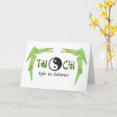 Carte Tai Chi (Fleur jaune)
