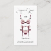 Carte Taille Lingerie Fête des mariées moderne Ins (Devant)