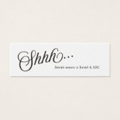 Carte taille simple Script Bachelorte Insertion (Devant)