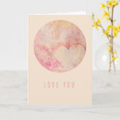 CARTE T'AIME (Fleur jaune)