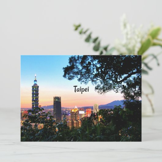 Carte Taipei, Taïwan (Debout devant)