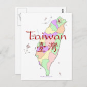 Carte Taiwan (Devant / Derrière)