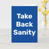 Carte Take Back Sanity (Fleur jaune)