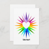 Carte "Take Heart" (Devant / Derrière)