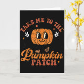 Carte Take Me To The Pumpkin Patch Toddler Fall Pumpkin  (Fleur jaune)
