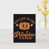 Carte Take Me To The Pumpkin Patch Toddler Fall Pumpkin (Fleur jaune)