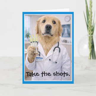 Carte Take the Shots Get Well Card T-2