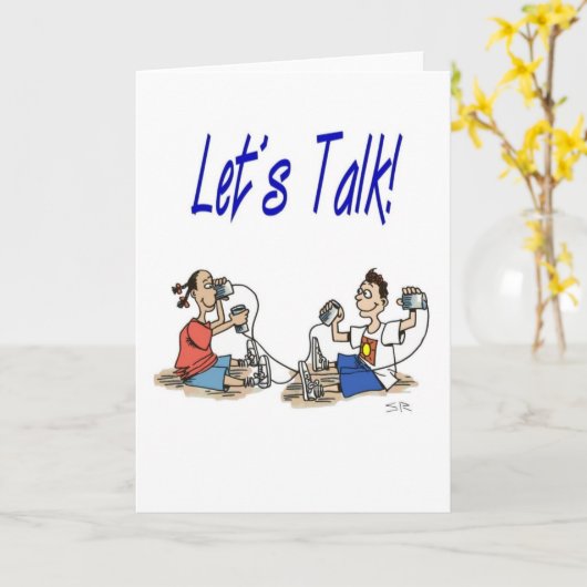 Carte Talk (Fleur jaune)