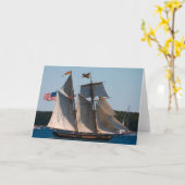 Carte Tall Ship Pride of Baltimore (Fleur jaune)