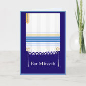 Carte "Tallit" Bar Mitzvah (Devant)