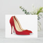 Carte talons hauts rouges (Debout devant)