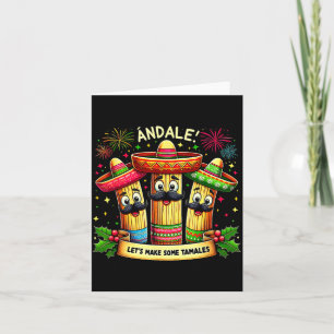 Carte Tamale de Noël mexicain Ándale Faisons-en Quelques