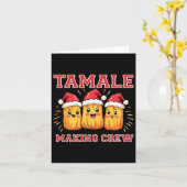 Carte Tamale Making Crew Christmas Party (Fleur jaune)