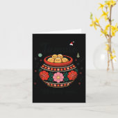 Carte Tamale Making Crew Famille de Noël Correspondant T (Fleur jaune)