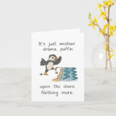 Carte tambour dramatique sur le rivage (Fleur jaune)