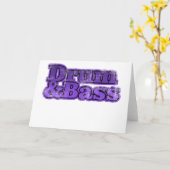 Carte Tambour et basse pourpre (Fleur jaune)