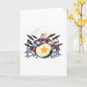 Carte Tambours (Fleur jaune)