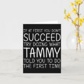 Carte Tammy Gift Name D Birthday Funny Christmas Joke  (Fleur jaune)