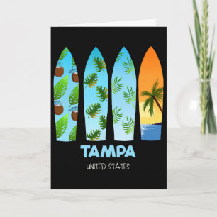 Carte Tampa États-Unis Surfing Planche de surf
