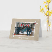 Carte Tan 2 Holly Berries Photo numérique Art de Noël (Fleur jaune)