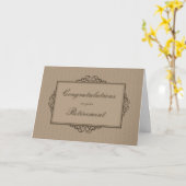 Carte Tan Deco Retraite (Fleur jaune)