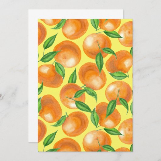 Carte Tangères d'aquarelle (Devant / Derrière)