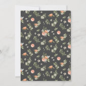 Carte Tangerine Citrus verdure Nuptiale Douche Invitatio (Dos)