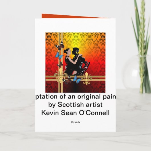 Carte Tango sur damas (Dos)