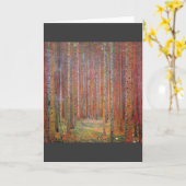 Carte Tannenwald I par Gustav Klimt (Fleur jaune)