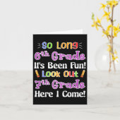 Carte Tant de 6e année, ça a été amusant de regarder la (Fleur jaune)