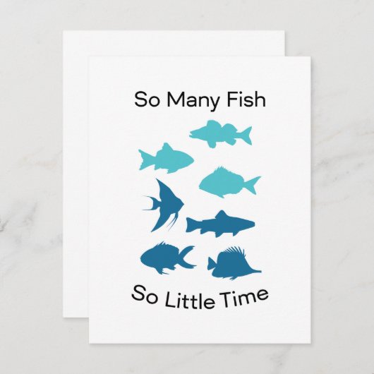 Carte Tant de poissons d'eau douce (Devant / Derrière)