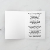 Carte Tante - Adieu final - Fleurs orange / Verse (Intérieur)