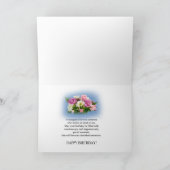 Carte Tante, Anniversaire, Floral, Rose (Intérieur)