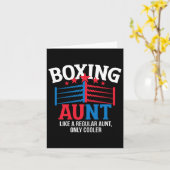Carte Tante de boxe de la Tante cool (Fleur jaune)