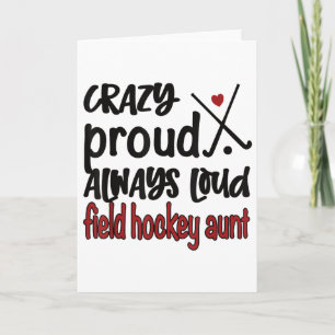 Carte Tante de hockey sur gazon follement fière toujours