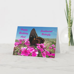 Carte Tante de joyeux anniversaire