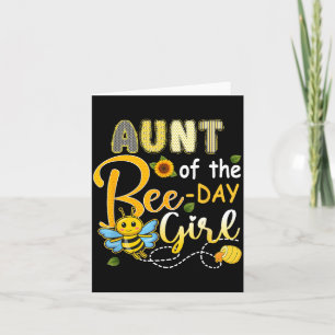 Carte Tante de la fille de la fête d'anniversaire Bee-Da