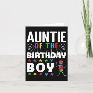 Carte Tante De L'Anniversaire Sensibilisation sur l'auti