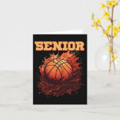 Carte Tante de nuit senior de basket-ball 1 (Fleur jaune)