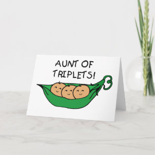 Carte Tante de Triplets Pod