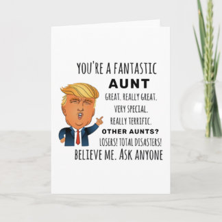 Carte Tante drôle Anniversaire Meilleur Cadeau