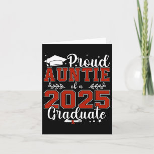Carte Tante fière d'un diplômé de la promotion 2025 pour