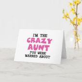 Carte Tante folle (Fleur jaune)