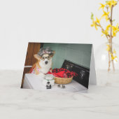 Carte Tante Gussy vierge (Fleur jaune)