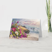 Carte Tante Joyeuse Fête des Mères avec des Fleurs sur l (Devant)